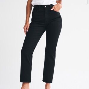 abercrombie ultra high rise straight jeans